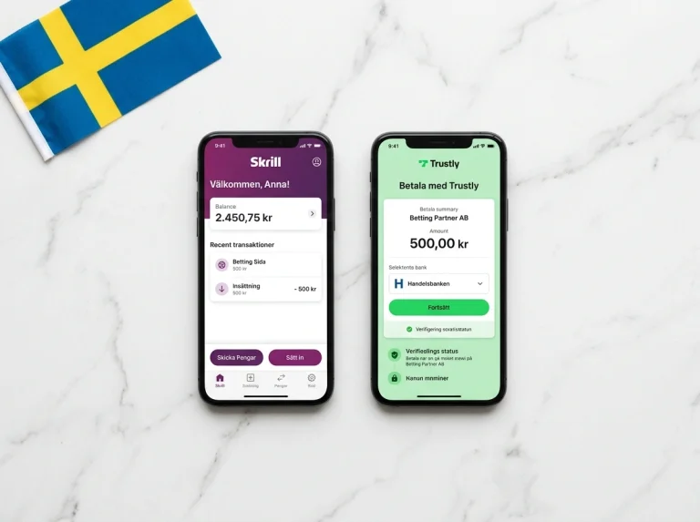 Jämförelse mellan Skrill och Trustly för betting i Sverige